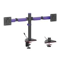 Inland Amethyst Articulating RGB Lighting Gaming Dual Monitor Arm